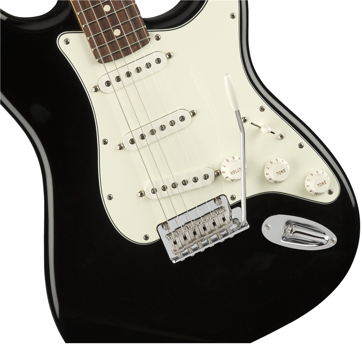 Fender Player Stratocaster elektrisk gitar (svart)