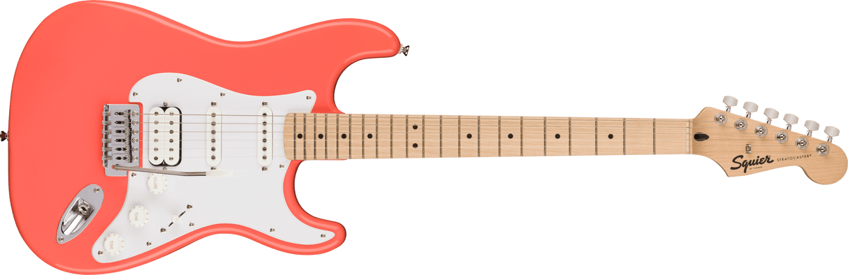 Fender Squier Sonic Stratocaster HSS elektrisk gitar (Tahitian Coral)
