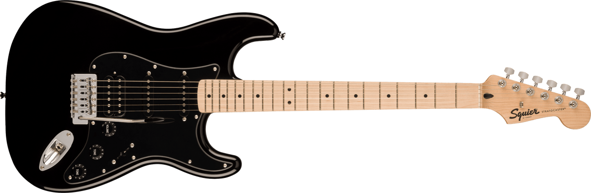 Fender Squier Sonic Stratocaster HSS elektrisk gitar (svart)