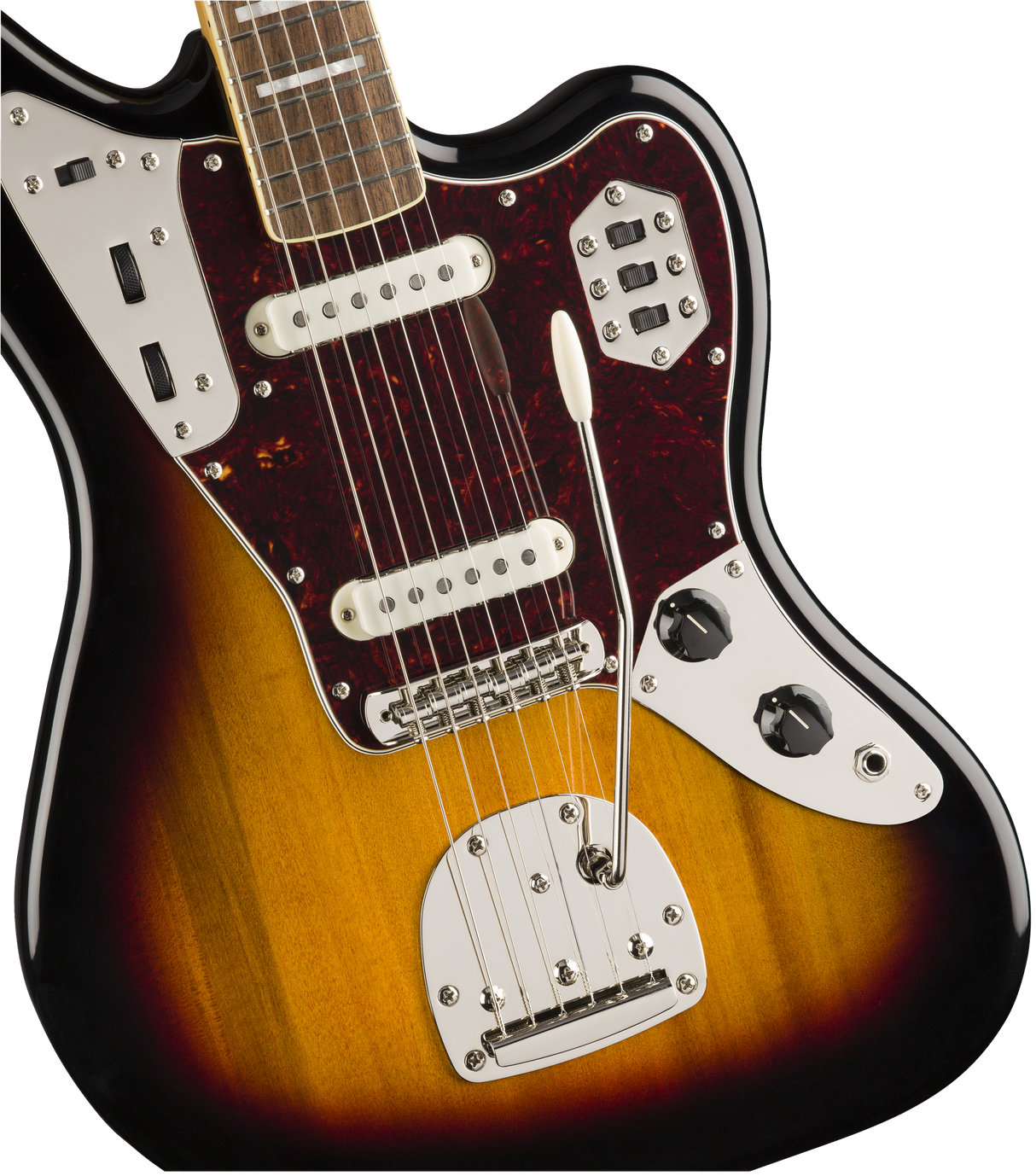 Fender Squier Classic Vibe 70-talls Jaguar elektrisk gitar (Tricolor Sunburst )