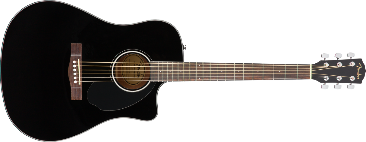 Fender CD-60SCE Dreadnought Western gitar (svart)