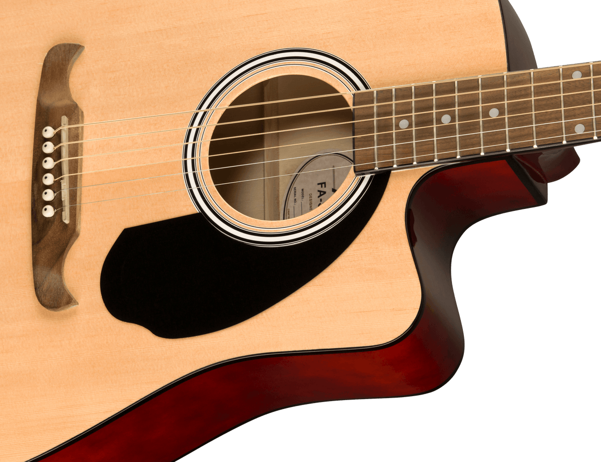 Fender FA-125CE Dreadnought Western gitar (naturlig)