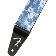 Fender Hawaiian Guitar Strap ( Blue Floral, 2")