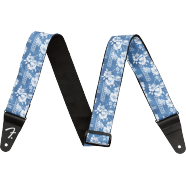 Fender Hawaiian Guitar Strap ( Blue Floral, 2")