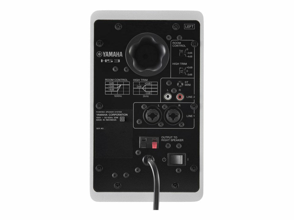Yamaha HS3 W Active Studio Monitors (hvit)