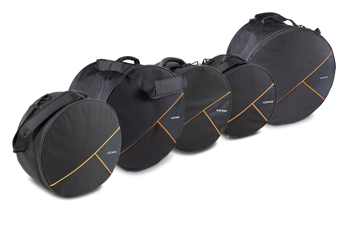 GEWA gigbag-sett for trommesett Premium - 22x18, 10x8, 12x9, 16x16, 14x6,5"