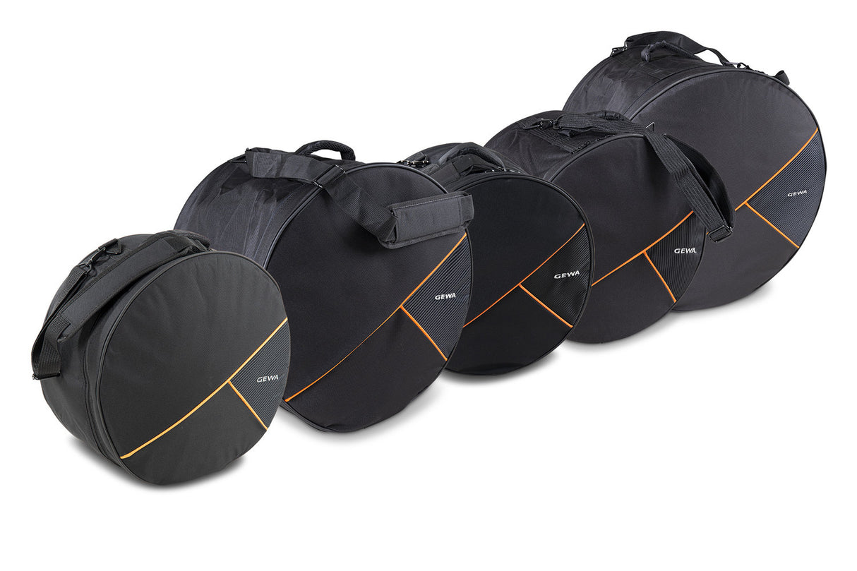 GEWA Gigbag-sett for trommesett Premium - 22x18, 12x10, 13x11, 16x16, 14x6,5"