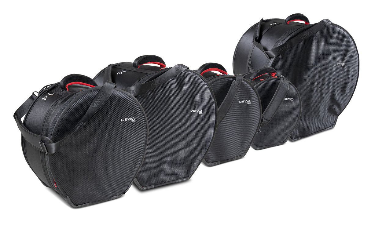 GEWA gigbag-sett for trommesett SPS - 22" x 18", 10" x 8", 12" x 9", 16" x 16", 14" x 6,5"