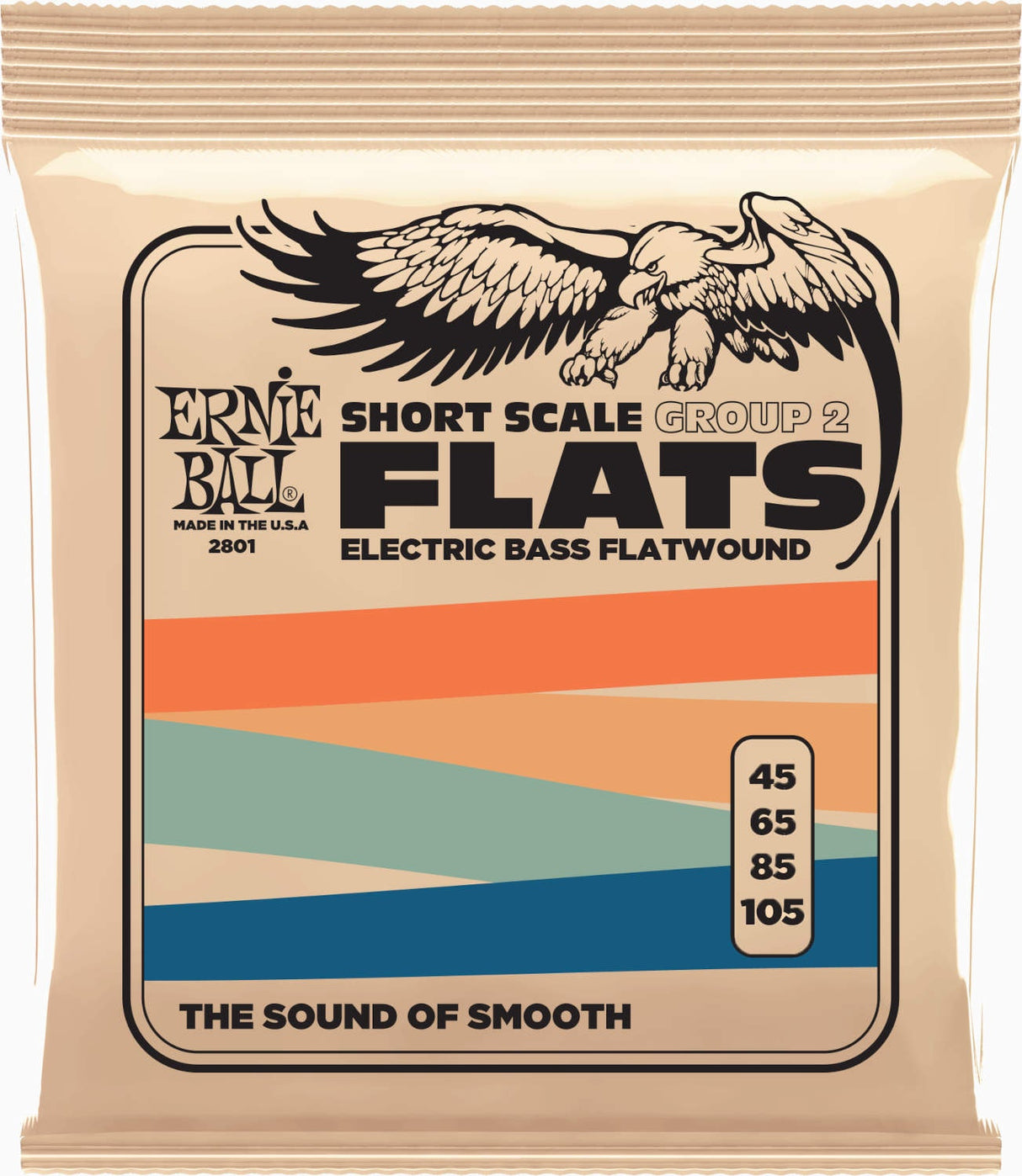 Ernie Ball 2801 Flatwound GR2 kort skala