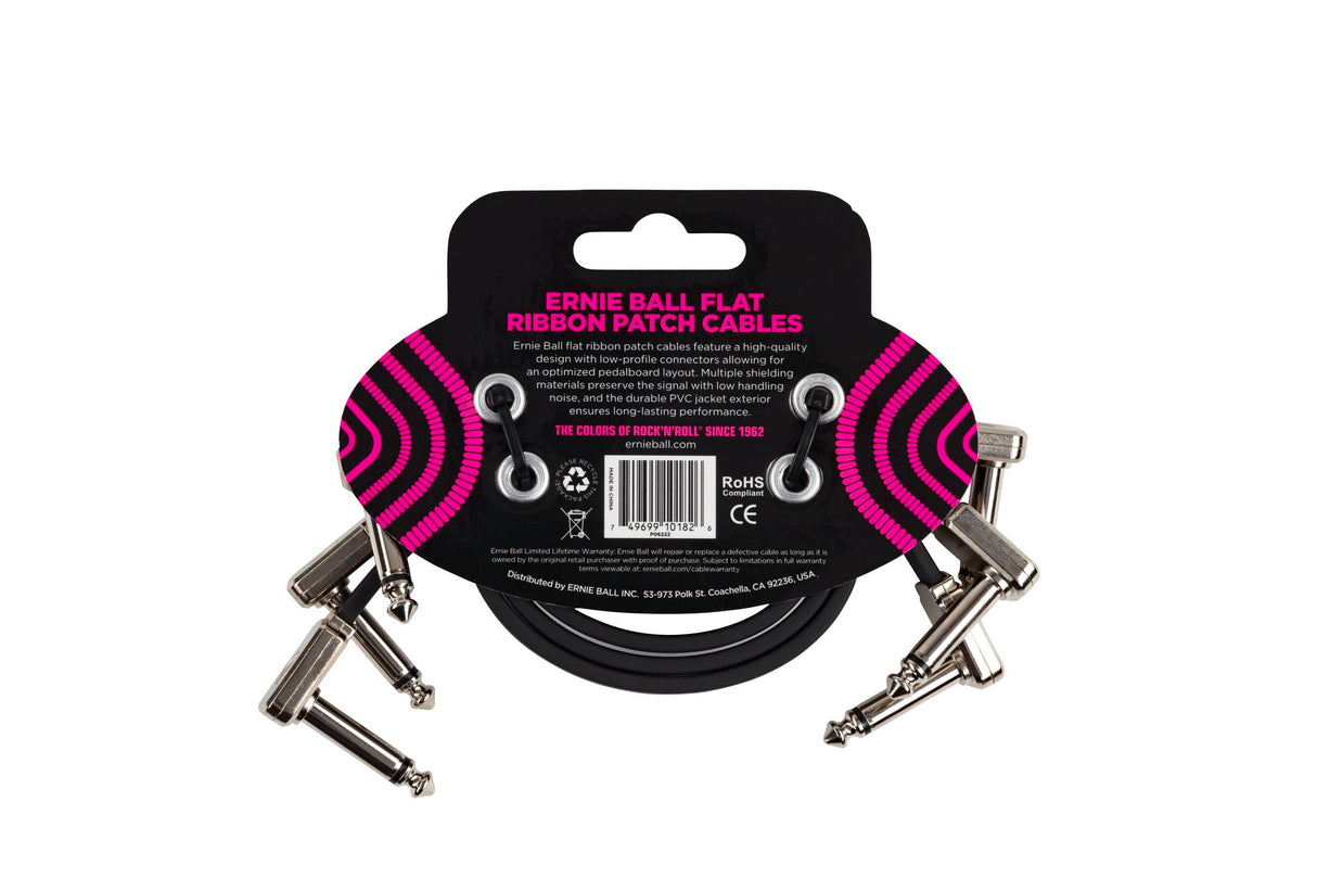 Ernie Ball 6222 patchkabel 3-pack (30 cm)