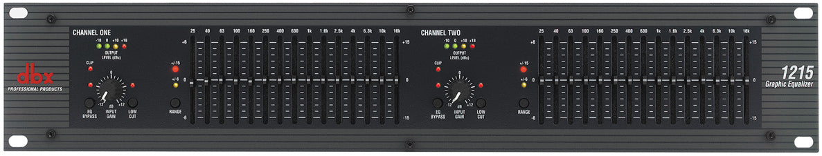 dbx 1215 2x 15-bånds grafisk equalizer