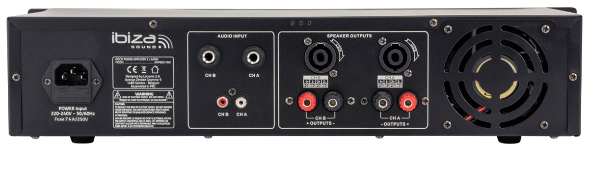 Ibiza AMP300-MKII effektforsterker (2x240W)