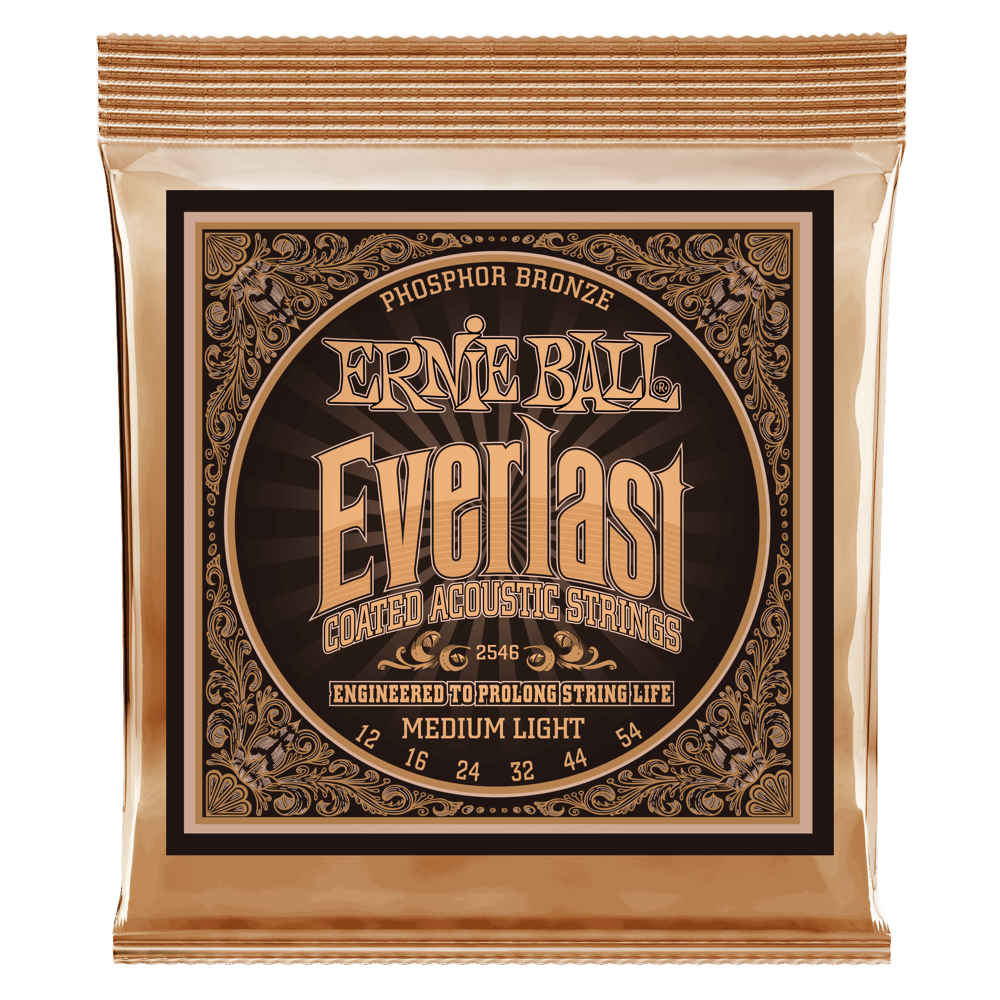 Ernie Ball Everlast belagt fosforbronse gitarstrenger (akustisk)