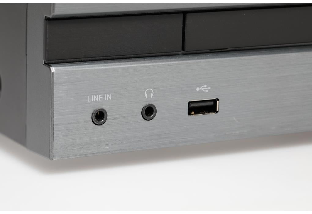 Kenwood M-918DAB-H Minisystem med Bluetooth og DAB+ (aluminium)