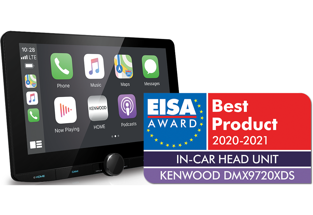 Kenwood DMX9720XDS Multimediaspiller med trådløs Apple CarPlay (10,1")