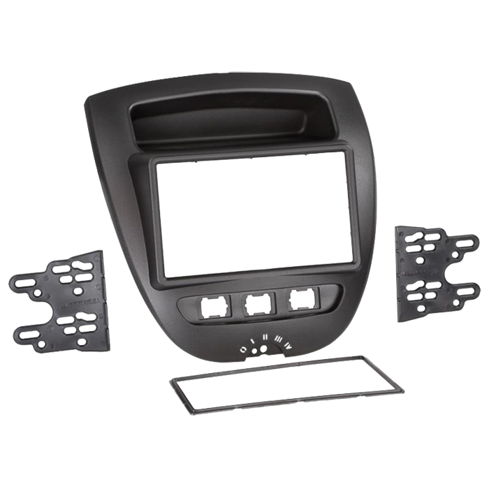 2-DIN ramme for Aygo, C1 og Peugeot 107 2004-2014