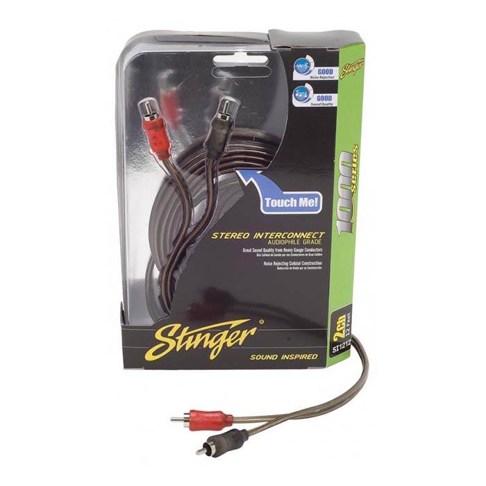 Stinger RCA Phono-kabel 2x RCA hann til 2 x RCA hann (5,2 m)