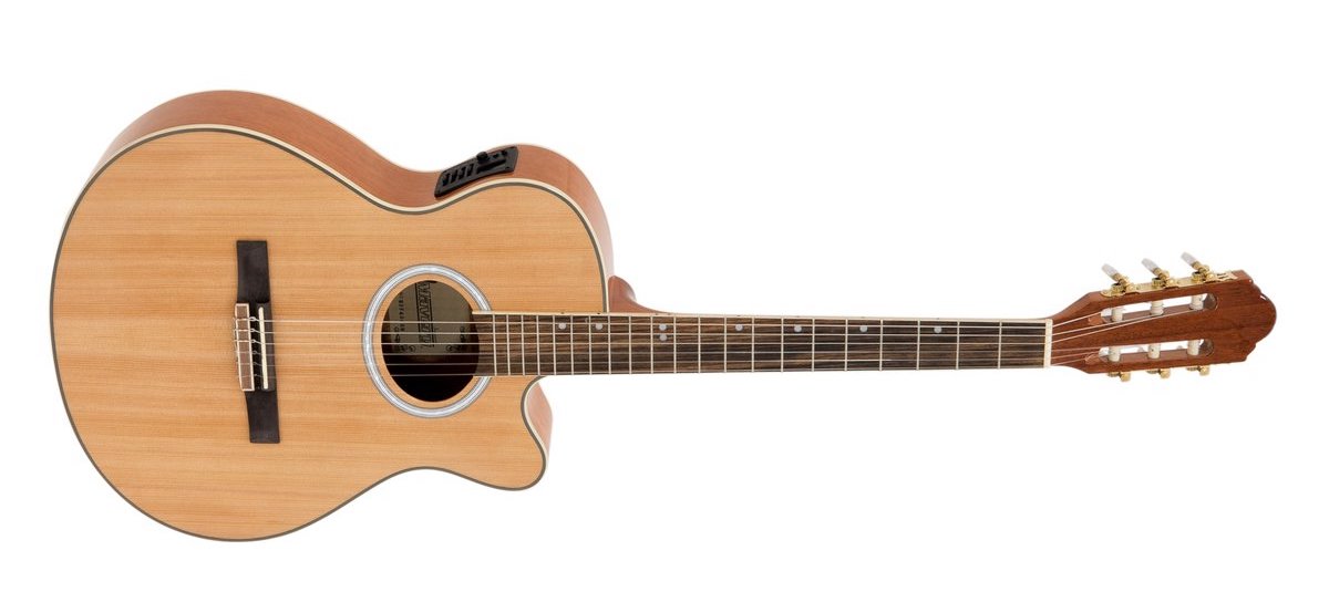 DiMavery CN-500 klassisk gitar, naturlig