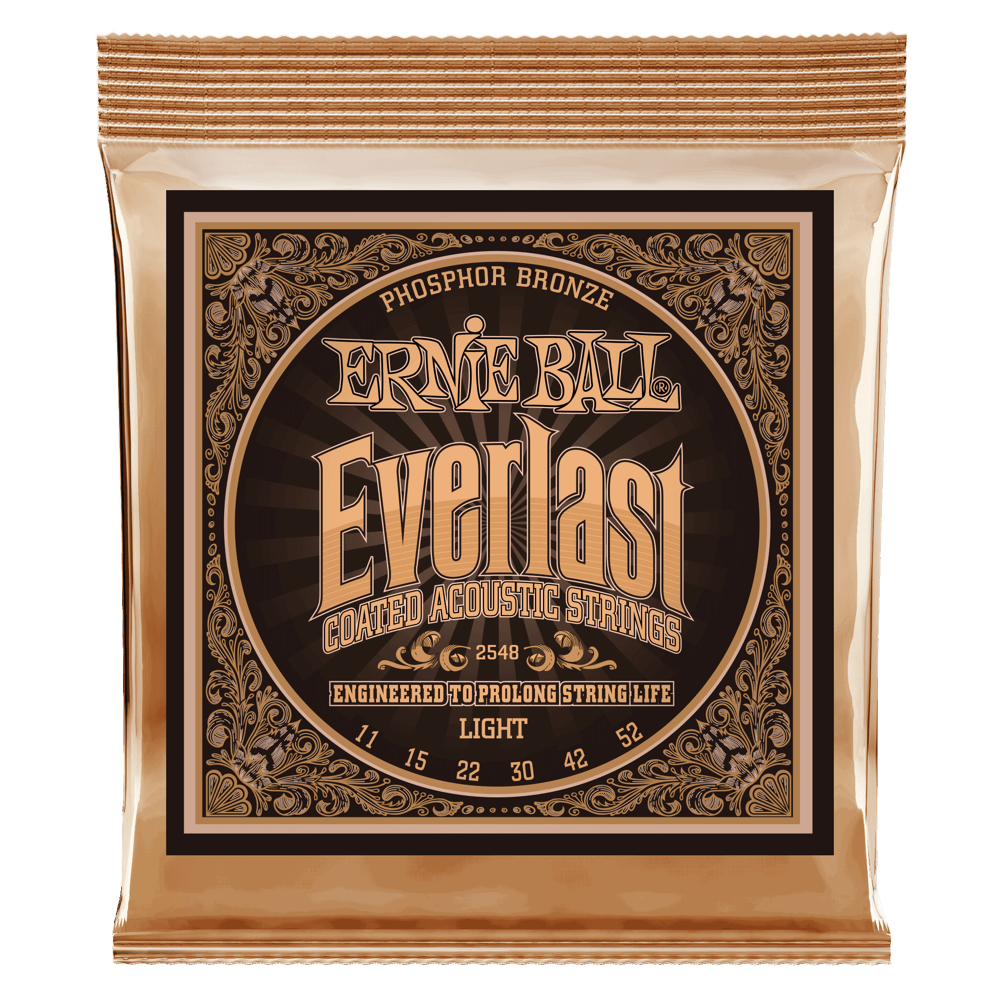 Ernie Ball Everlast belagt fosforbronse gitarstrenger (akustisk)