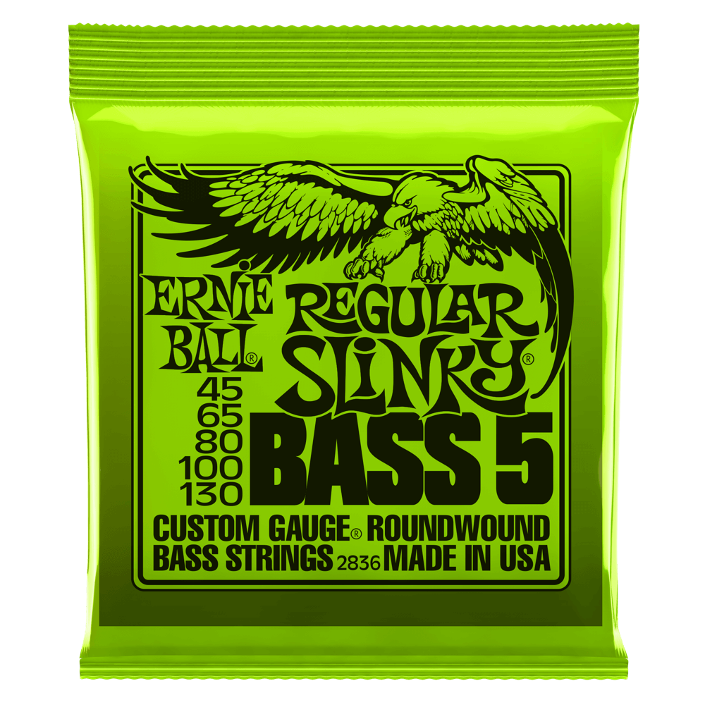 Ernie Ball Slinky Nikkel Wound Bass Strings (5)