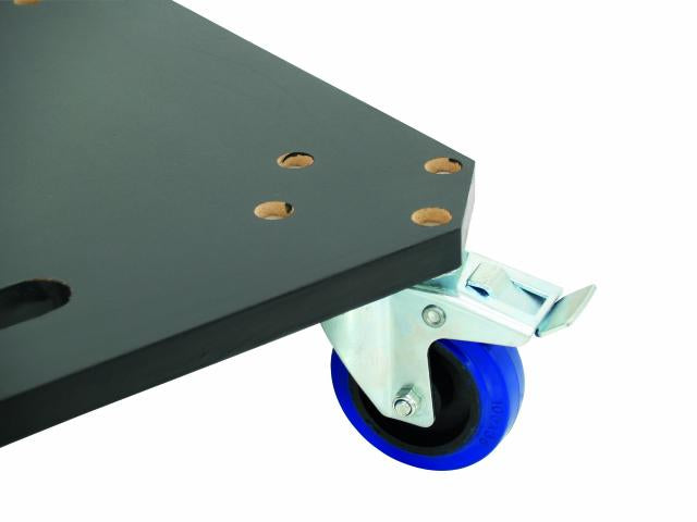 Hjulbrett MDF 4x Hjul (2 m. Brems)