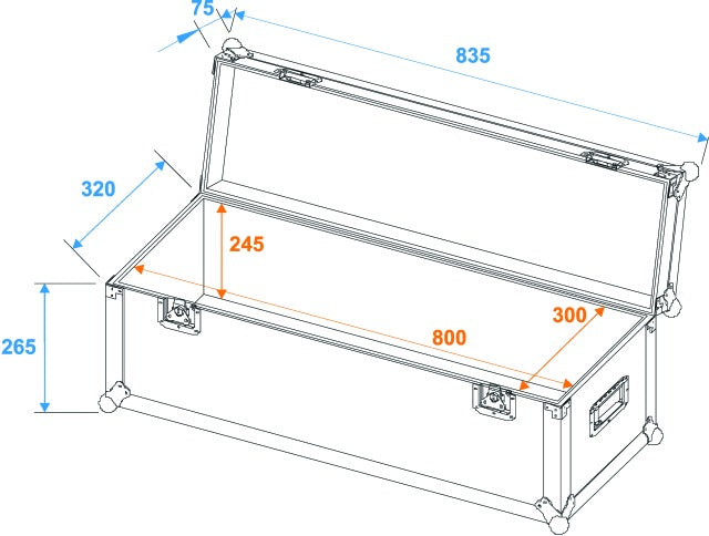 Eurolite Flightcase Pro (80 x 30 x 30 cm)