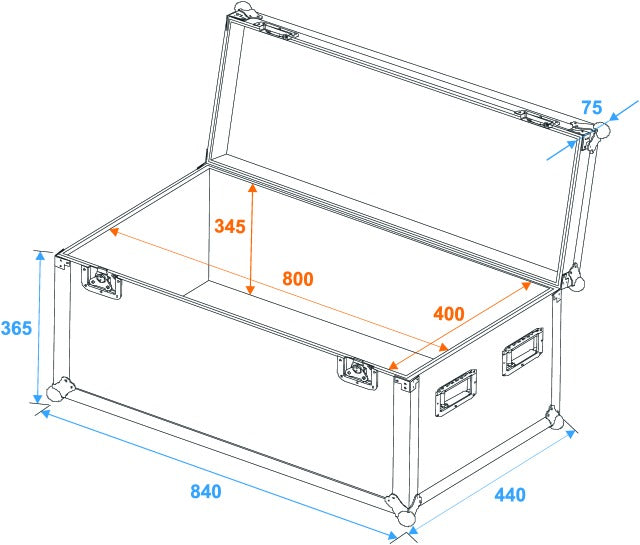 Eurolite Flightcase Pro (80 x 40 x 40 cm)