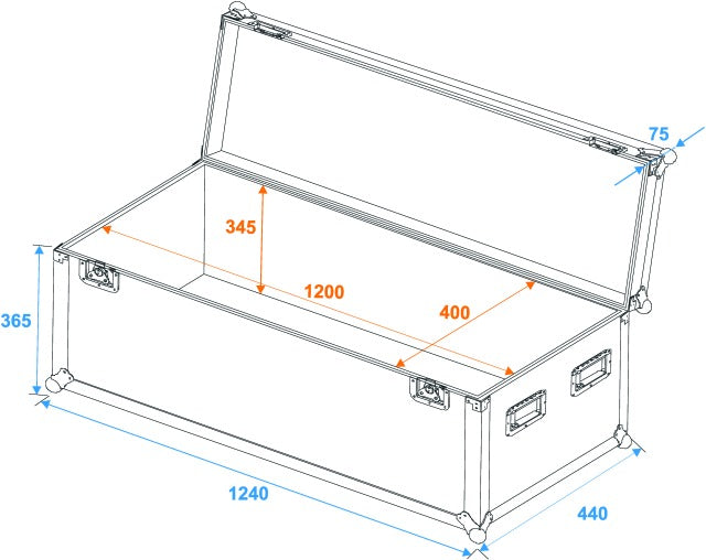 Eurolite Flightcase Pro (120 x 40 x 40 cm)