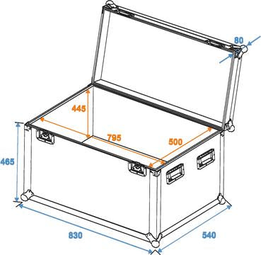 Eurolite Flightcase Pro (80 x 50 x 50 cm)