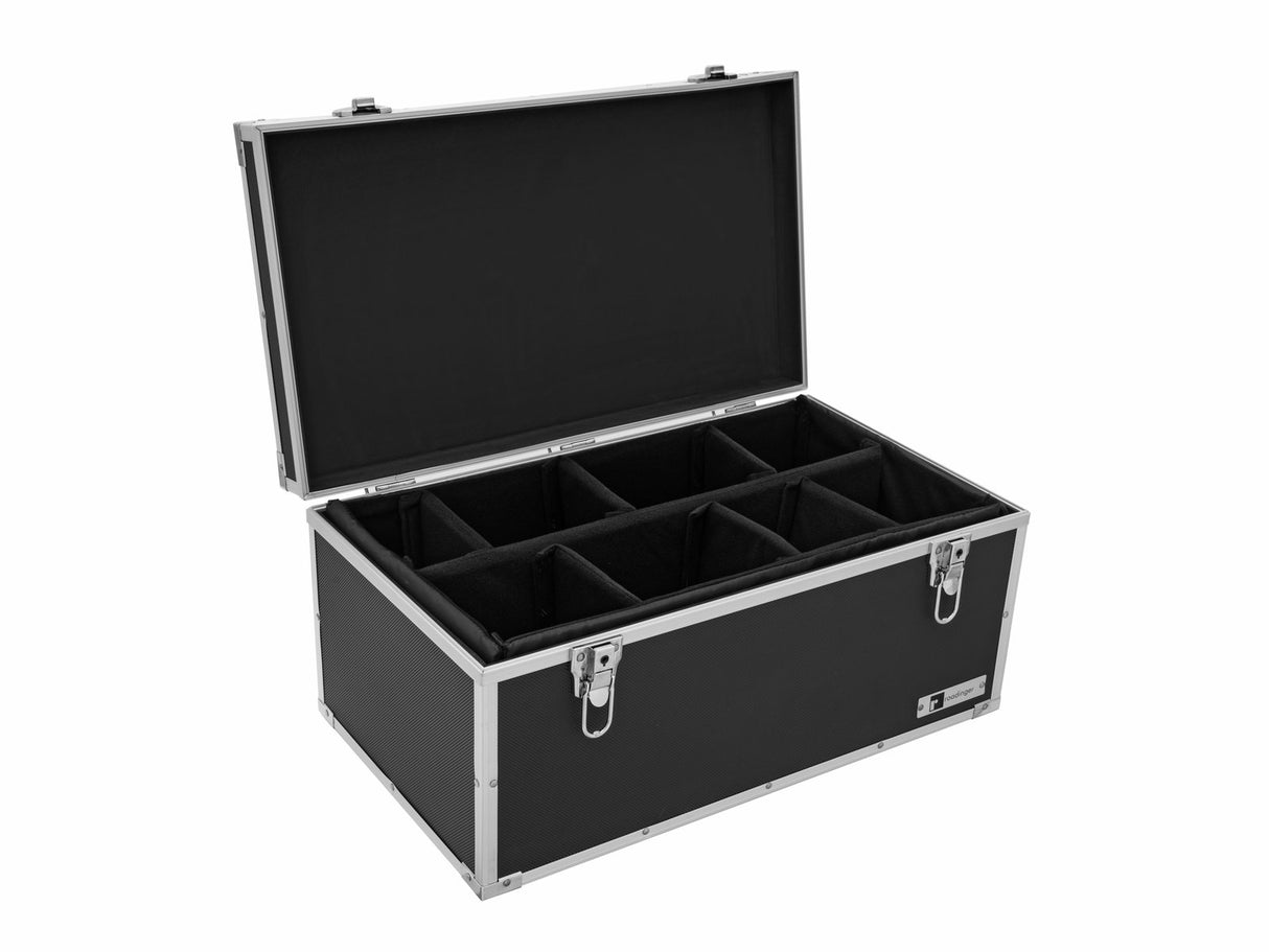 Roadinger Flightcase med skumskillevegg (53,8 x 29 x 28 cm)