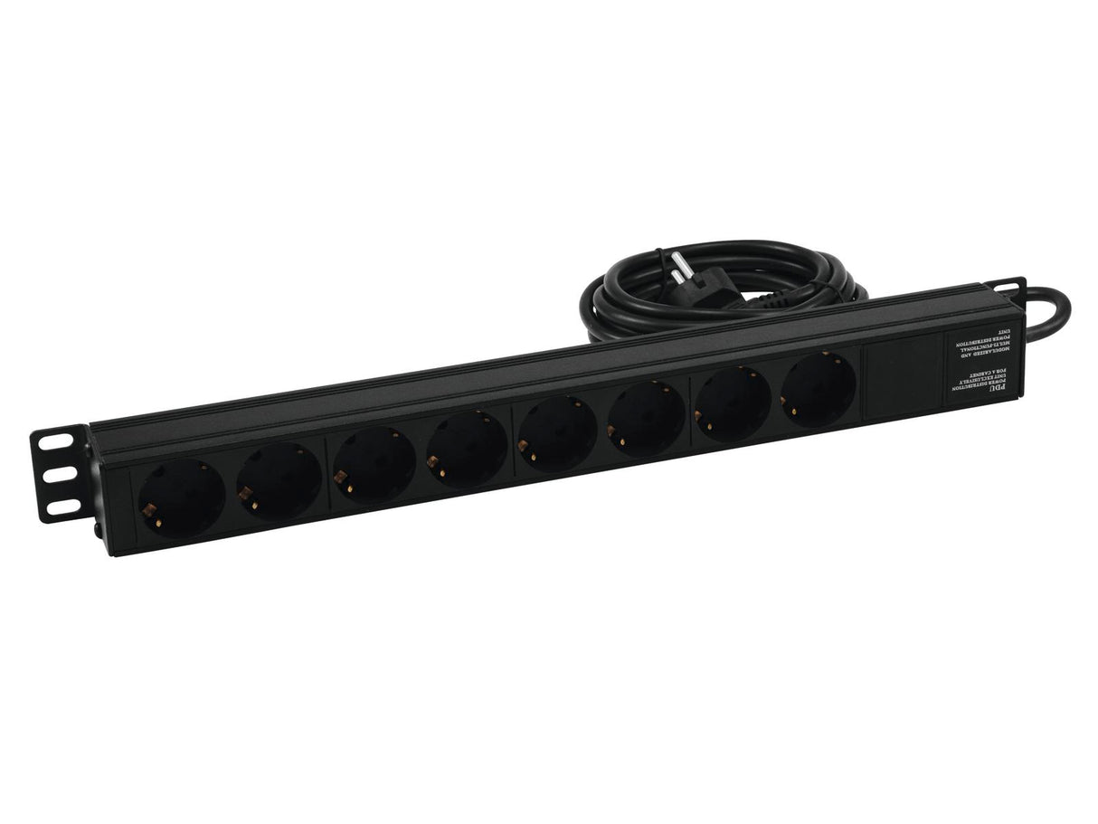 Eurolite R-19-8 1U Rack Power Distribution (Schuko)