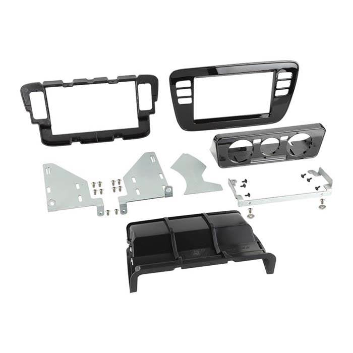 2-DIN-ramme for Mii, Citigo og oppover (Blank Black)