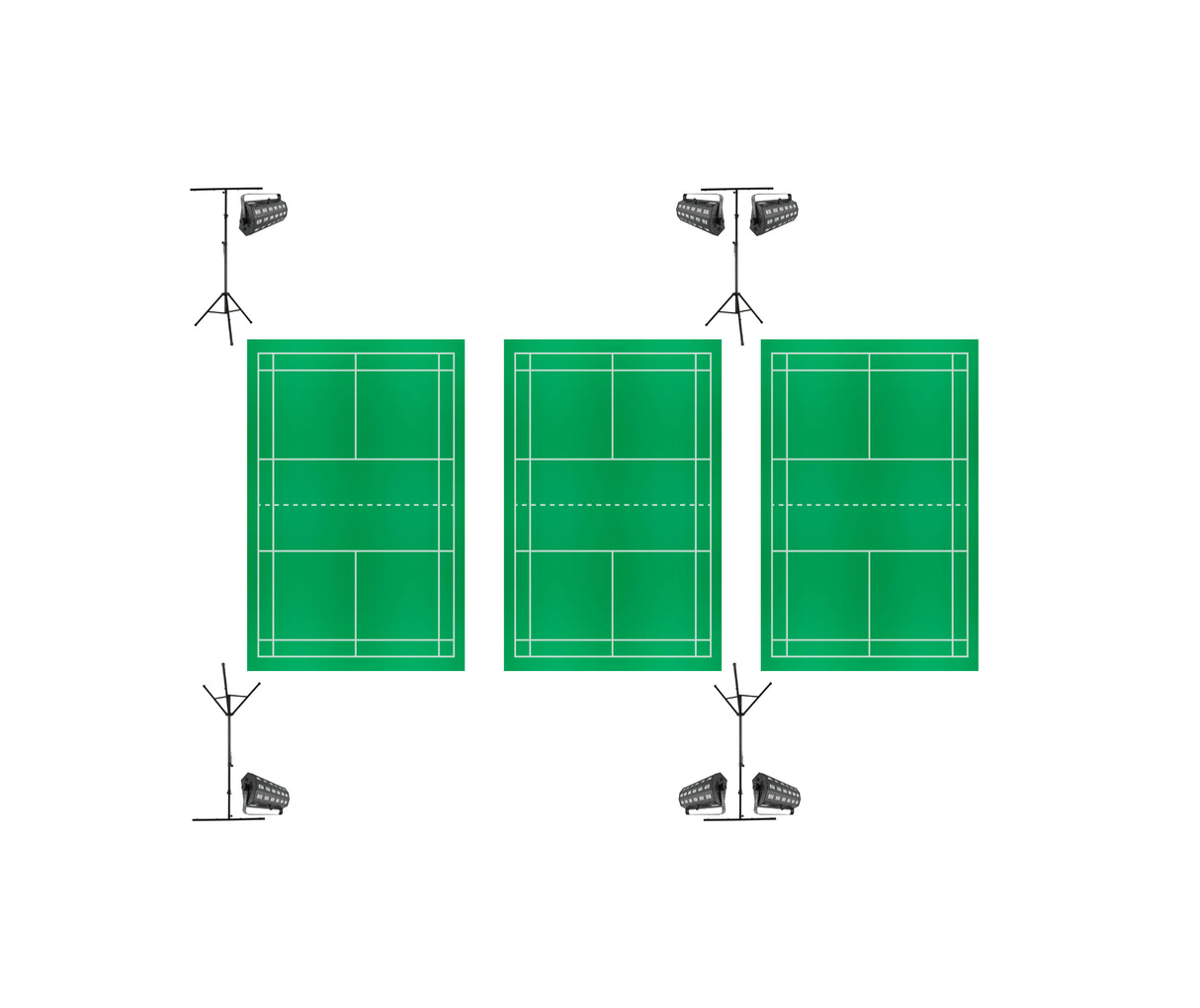 Natminton komplett pakke for 3 retter