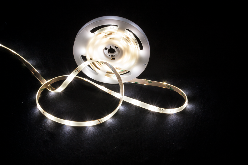 Party Light & Sound LED-strip (hvit, 3m)