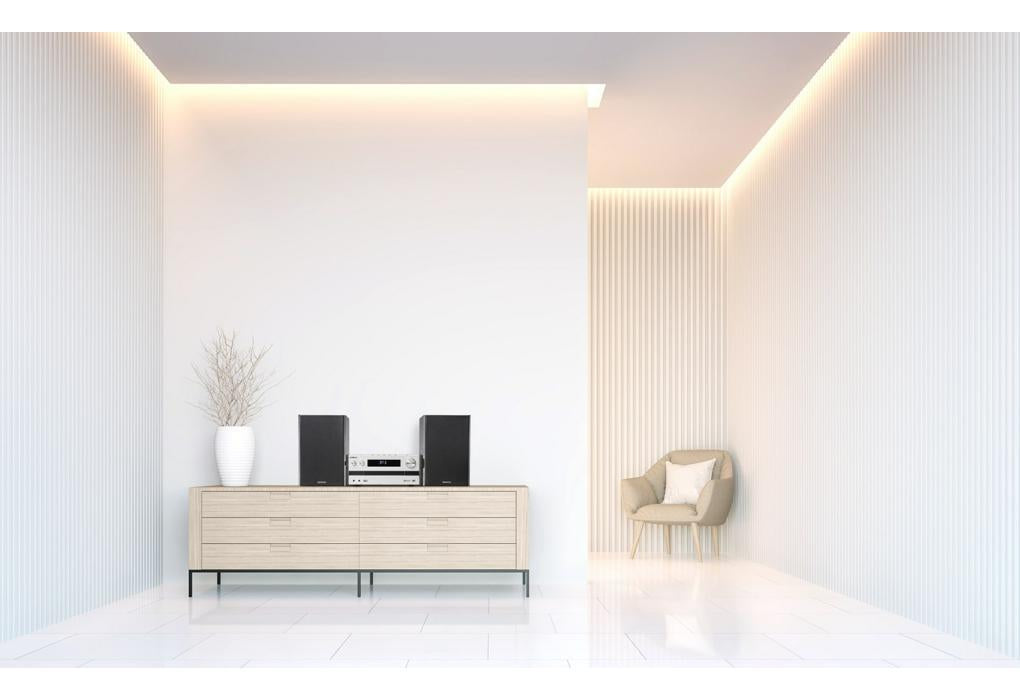 Kenwood M-918DAB - Minisystem med Bluetooth og DAB, Sølv