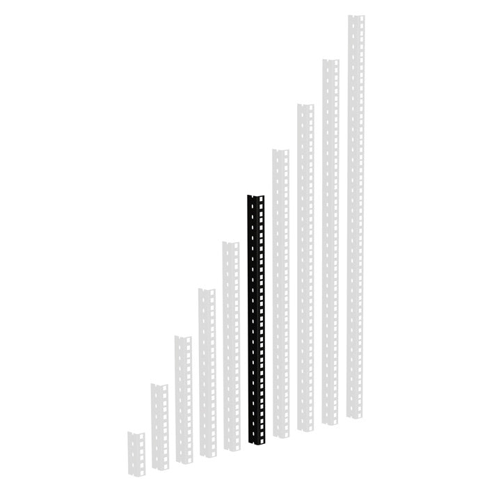 Adam Hall 61535 B Heavy Duty Rack Rail (svart)
