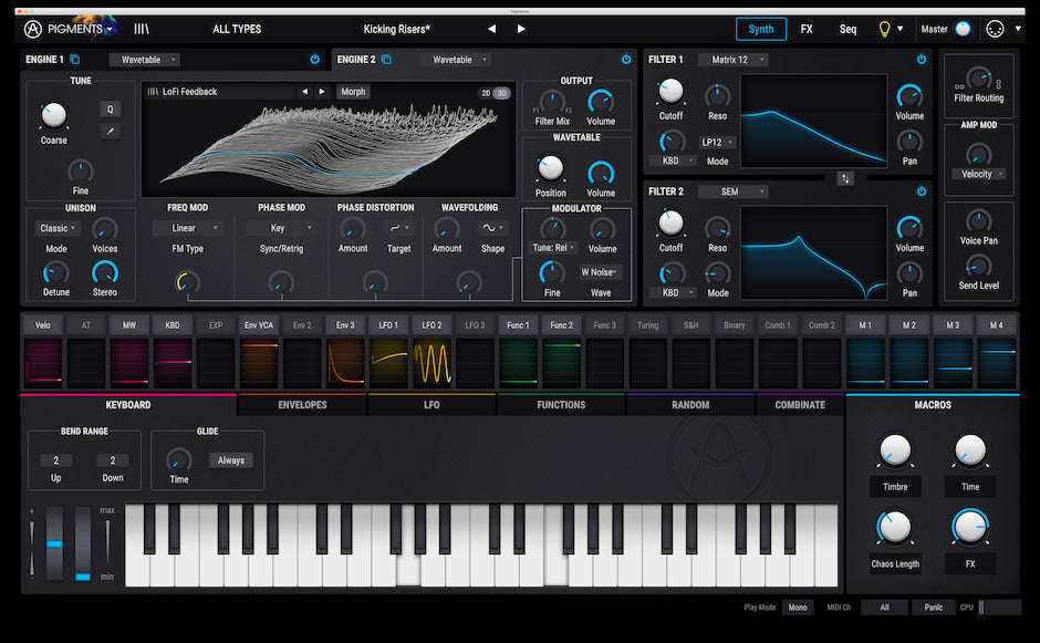 Arturia Pigments Polychrome Software Synthesizer (Last ned)