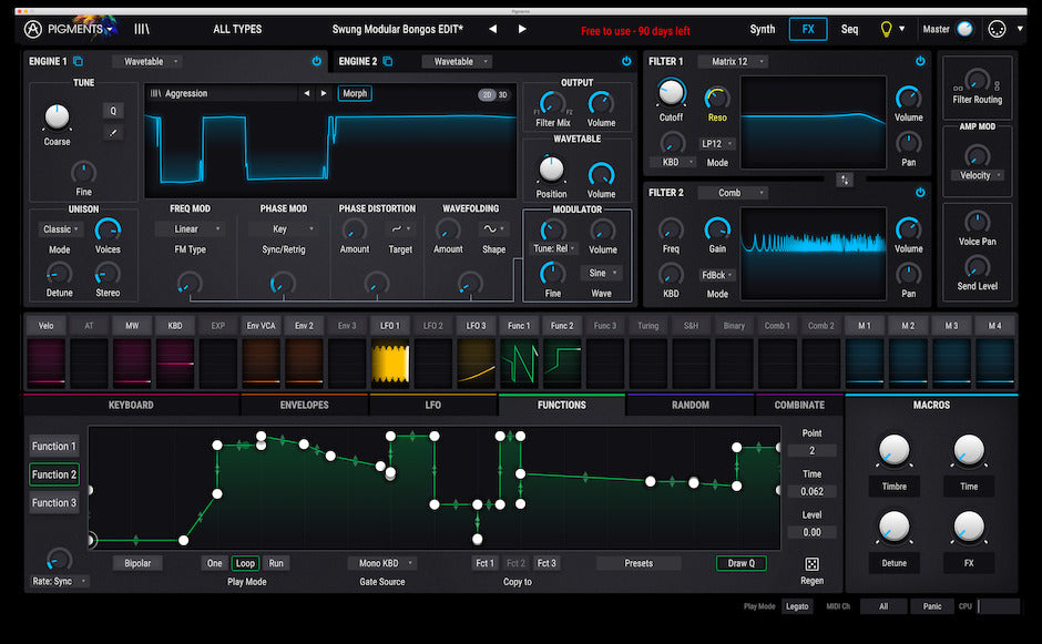 Arturia Pigments Polychrome Software Synthesizer (Last ned)