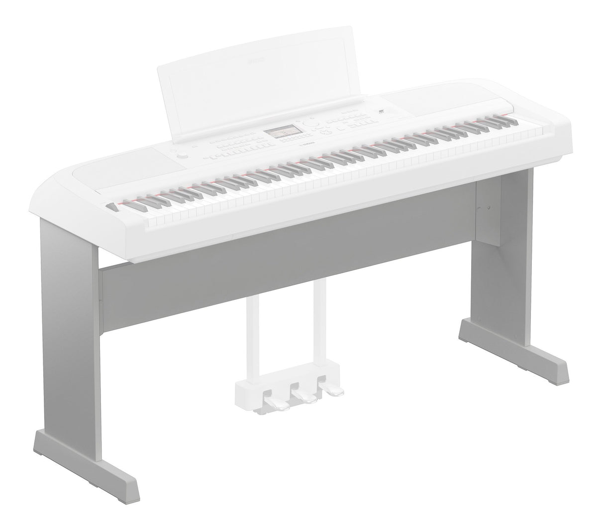 Yamaha L300WH Pianostativ for DGX670WH