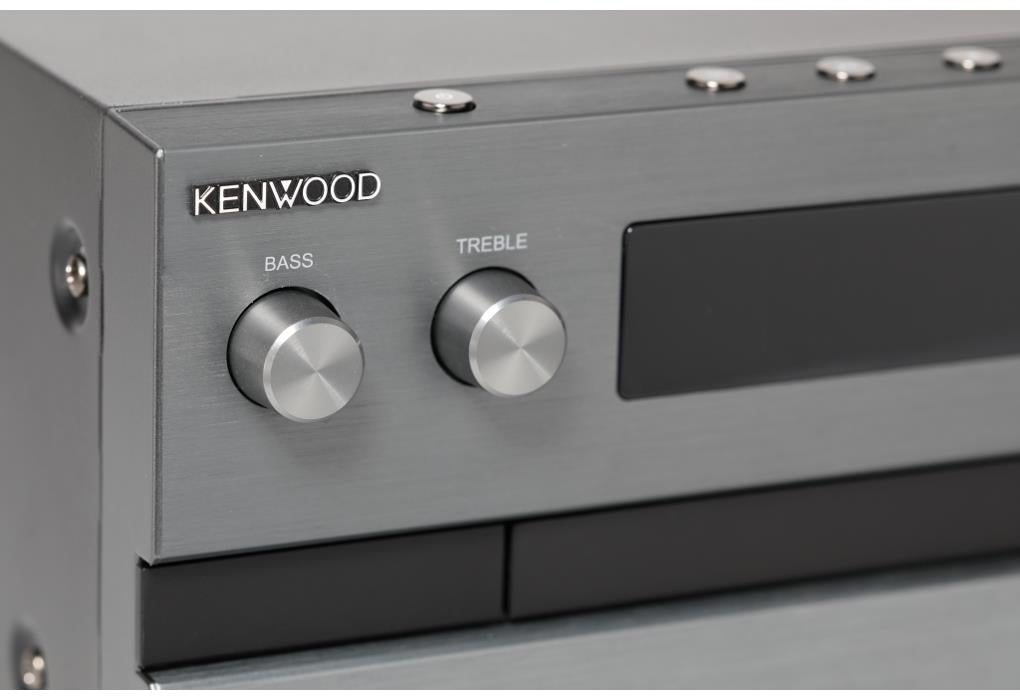 Kenwood M-918DAB-H Minisystem med Bluetooth og DAB+ (aluminium)