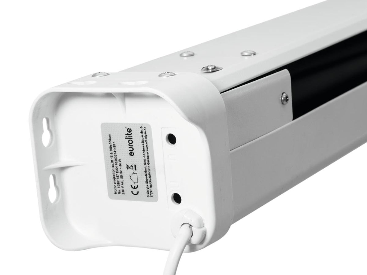 Motorprojektorskjerm (16:9, 240 x 135 cm)