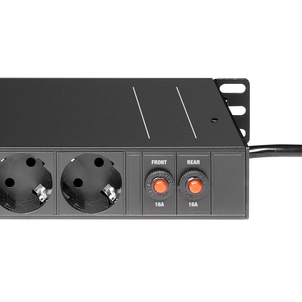 Adam Hall 19" dobbel kraftskinne