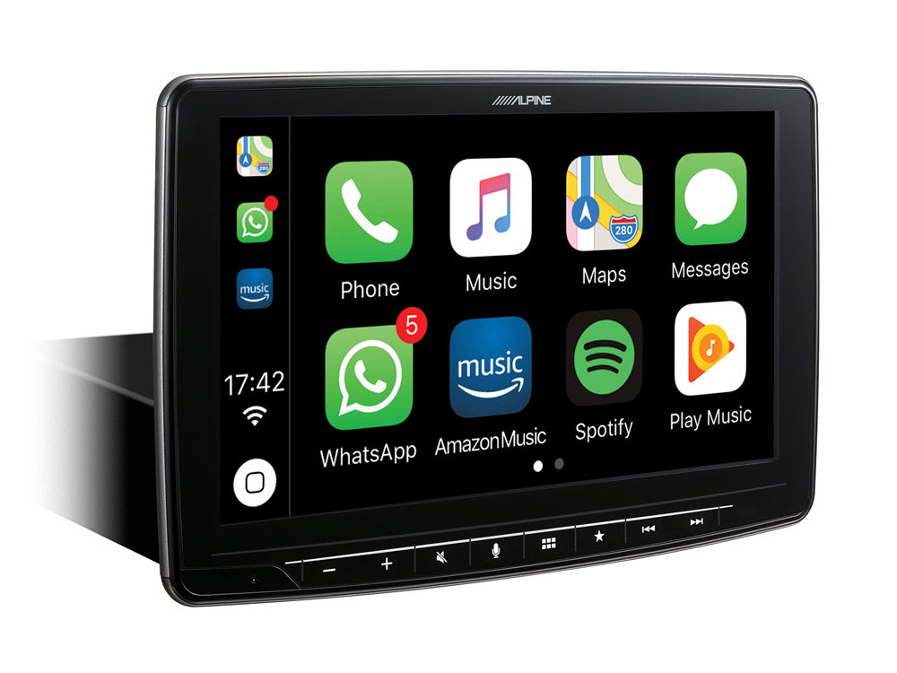 Apple Carplay , Android Auto i Fiat 500 Beige Interiør (2007-2015)