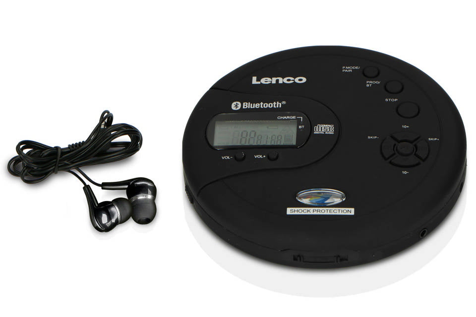 Lenco CD-300BK bærbar CD-spiller med Bluetooth