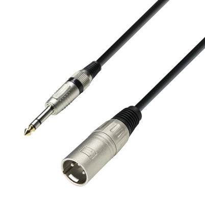 Stereo Jack til XLR hann (1m)