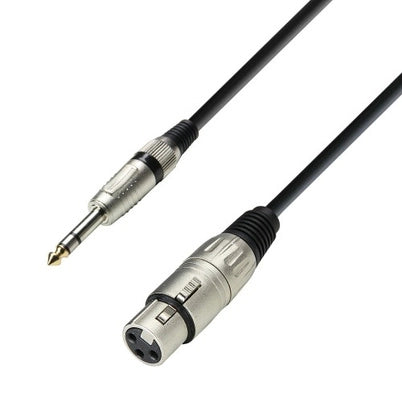 Stereo Jack til XLR hunn (6m)
