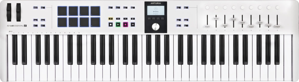 Arturia KeyLab Essential MK3-61 MIDI Keyboard (hvit)