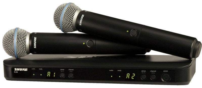 Shure BLX288E/B58-S8 håndholdt mikrofonsett