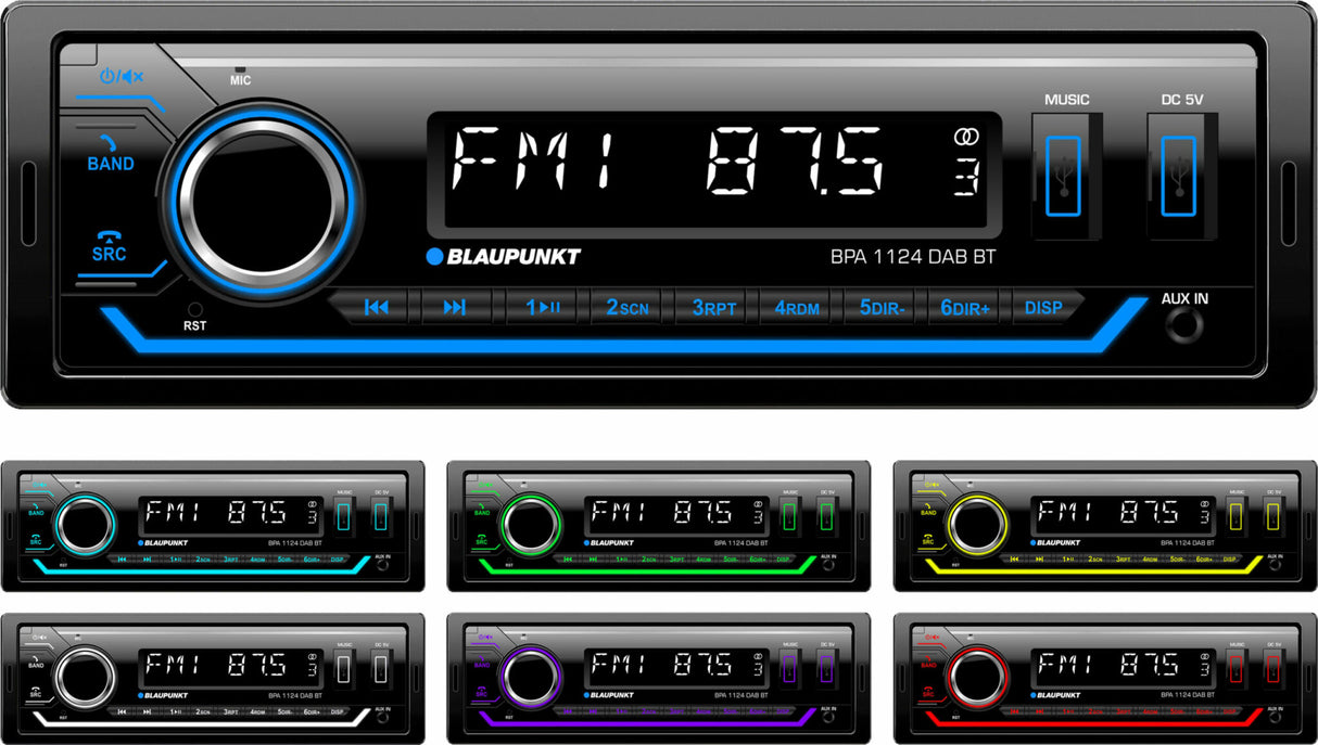 Blaupunkt BPA 1124 Bilradio med DAB+ og Bluetooth