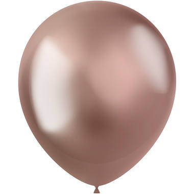 Ballonger 10 stk. (Intens rosa gull, 33 cm)